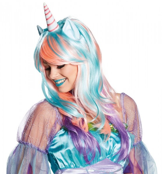 Magical unicorn ladies wig