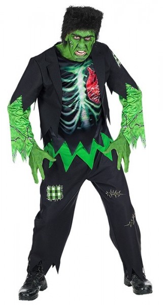Costume da uomo Zombie Halloween verde