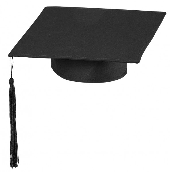 Schwarzer Absolventen Hut