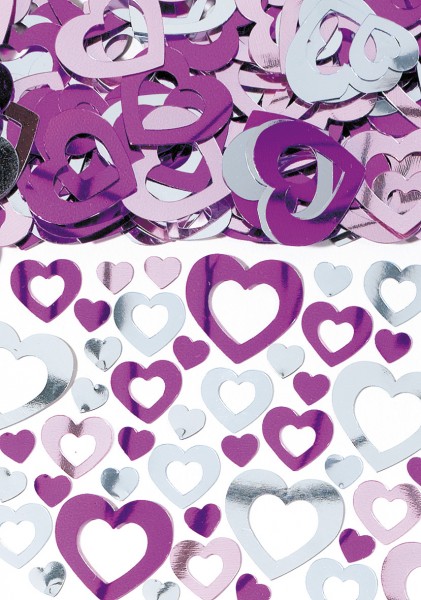 Corazón espolvorear decoración Ti amo violeta 14g