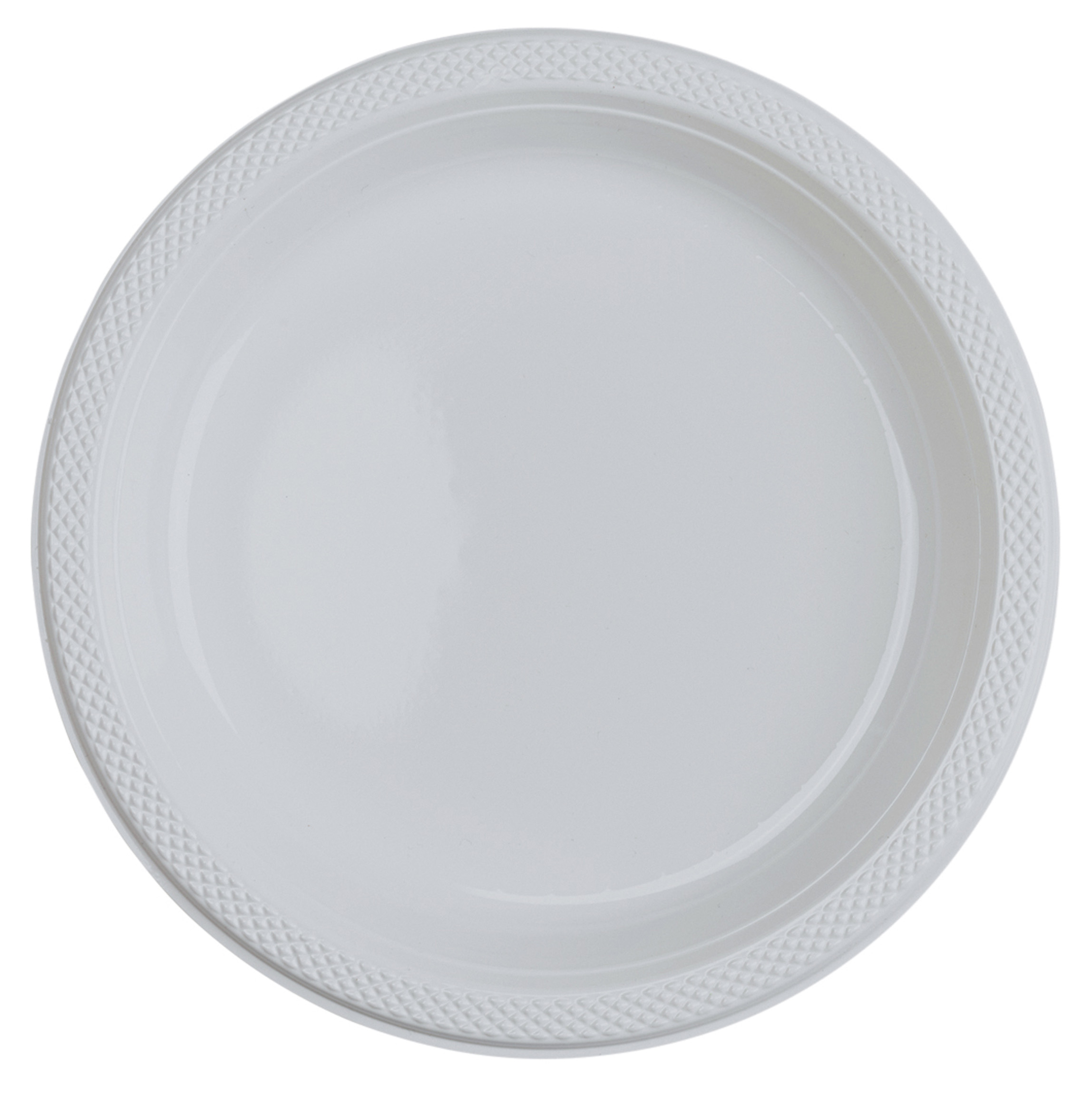 10 Plastik Teller transparent 23cm