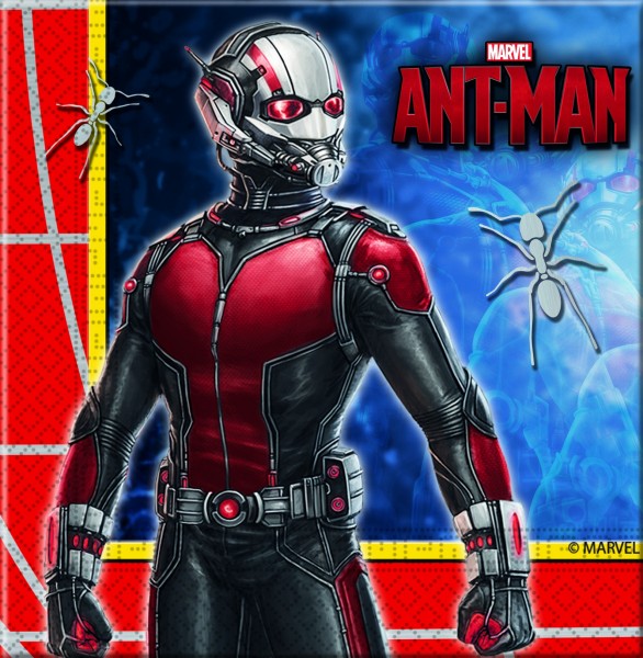 20 Ant-Man superhero napkins 33cm