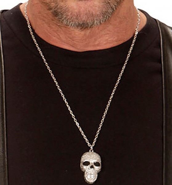 Halsband Skull Silver 5