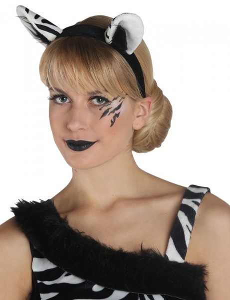Zlatta headband with zebra ears