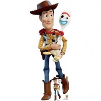 Toy Story 4 - Woody & Forky Pappaufsteller 1,64m