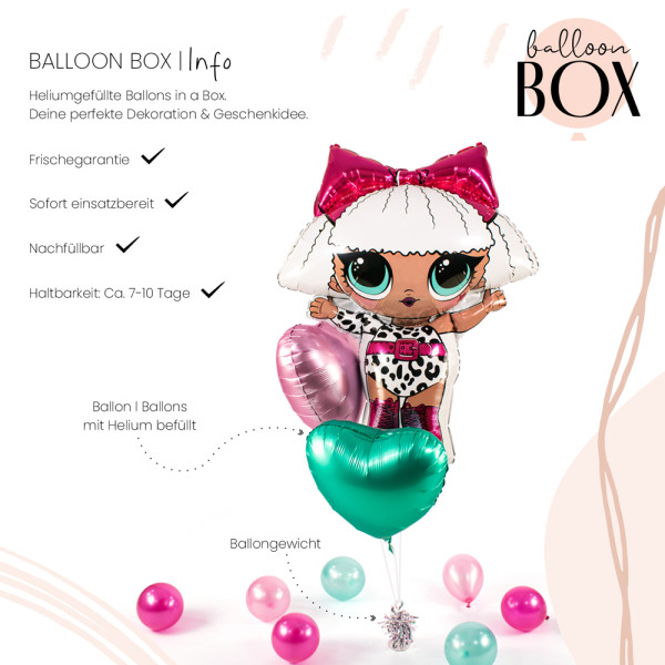 XL Heliumballon in der Box 3-teiliges Set LOL Surprise 3