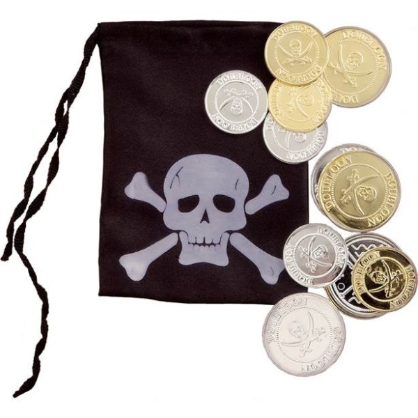 Borsa pirata con monete
