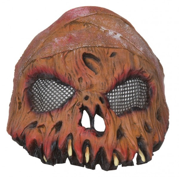 Scary pumpkin half mask