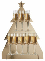 Anteprima: Alzata per champagne albero di Natale 64 cm