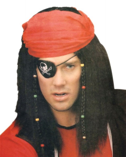 Pirat Rastazopf-Perücke Mit Kopftuch