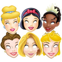 6 masques de princesse Disney
