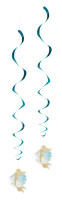 Anteprima: 2 grucce a spirale - Sirena dorata