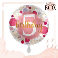 Vorschau: Heliumballon in der Box Sweet Birthday Five