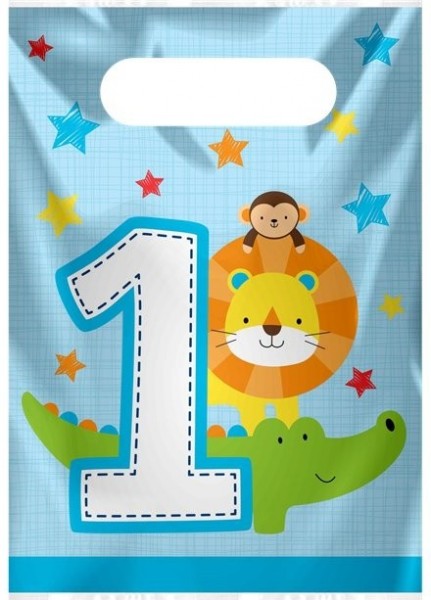 8 free gift bags 1st birthday safari
