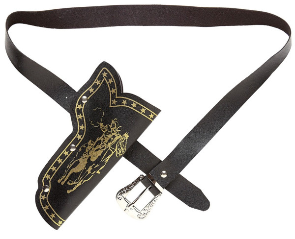 Western belt with holster for boys