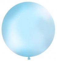 Ballon rond géant bleu pastel 1m