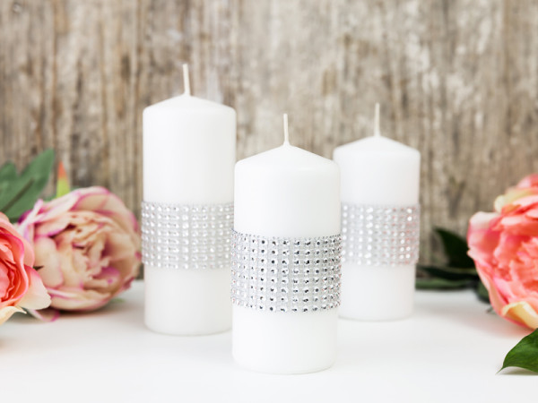 Deco lint in strass-look 9m x 4cm