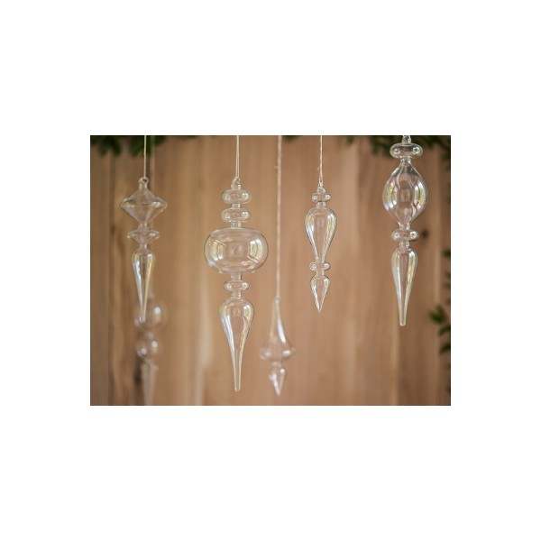 Hanging glass ornament for decoration 3