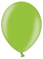 Oversigt: 50 fest stjerne metalliske balloner æblegrøn 23cm
