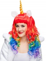 Preview: Colorful unicorn wig