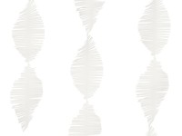 Anteprima: Ghirlanda di carta crespa bianca 3m