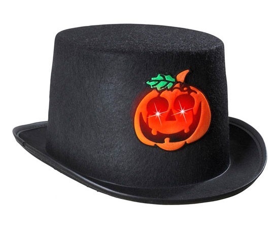 Pumpkin hat with LED eyes