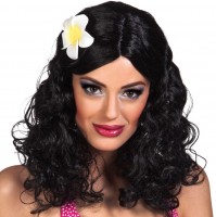 Preview: Hawaiian wig with flower