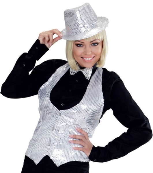 Silverstar sequin vest for women