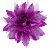 Purple floria blomst hår klip