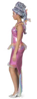 Widok: Damski kostium różowej tęczowej syrenki