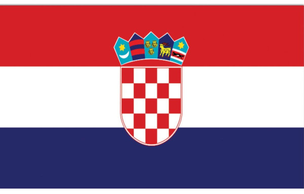 Kroatië waaier vlag 90 x 150cm