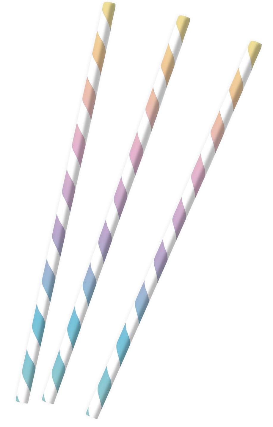 40 Pailles En Papier Rayées Vert Citron - Écologiques, Pour Fêtes Et événements - 9