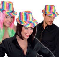 Cappello da festa arcobaleno per adulti