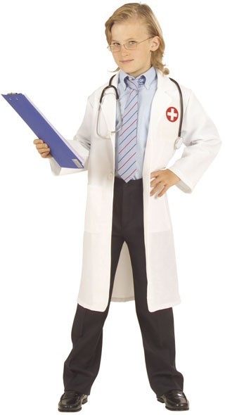 Costume enfant médecin-chef junior