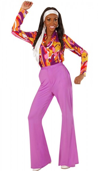 Disco Fever bell bottoms paars 2