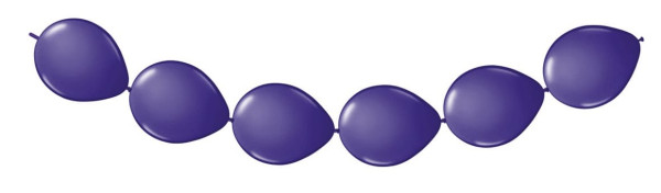 8 Ballons blau für eine Girlande 3m