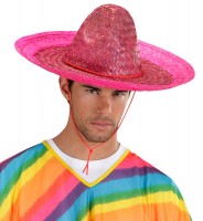 Oversigt: Pink Cuchita Party Sombrero 48cm