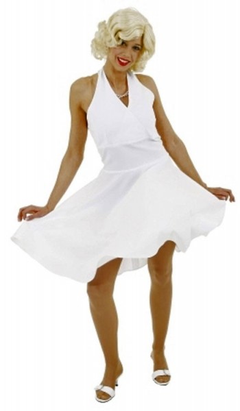 Weißes Neckholder Kleid Mary