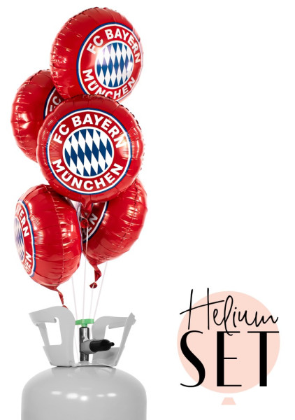 FC Bayern München Ballonbouquet-Set mit Heliumbehälter