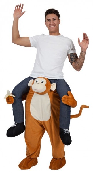 Crazy piggyback monkey costume