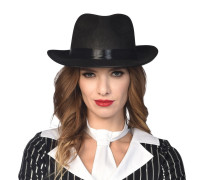 Aperçu: Chapeau de gangster noir Marlene