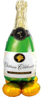 Bottiglia di champagne palloncino gigante AirLoonz 130 cm