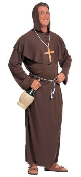 Colgante de cruz de disfraz de monje sacerdote