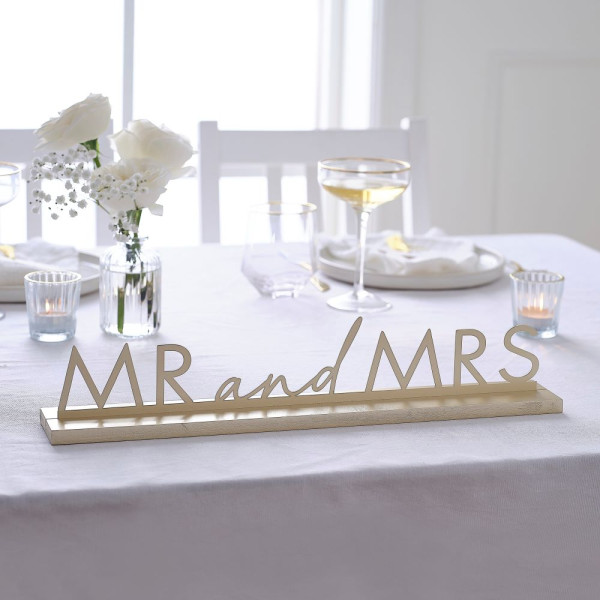 Mr and Mrs stand Modern Luxe 42.5cm