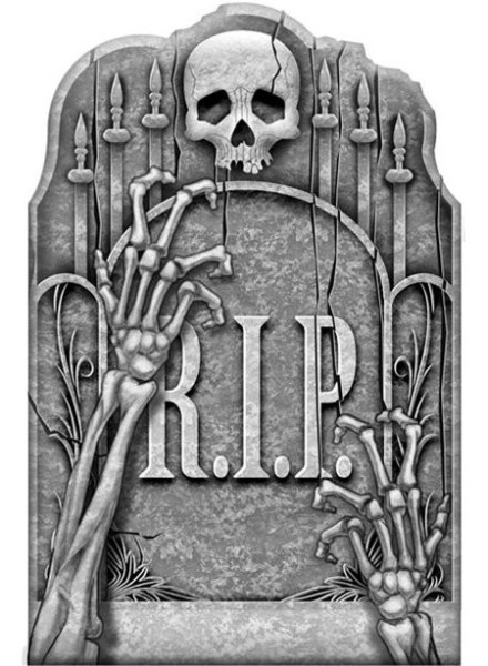 Ghost cemetery tombstone 56cm