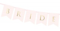 Anteprima: Ghirlanda sposa e sposo rosa chiaro 1,55m x 15cm