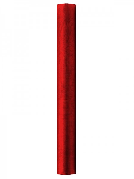 Tela de organza roja Julie 9m x 36cm