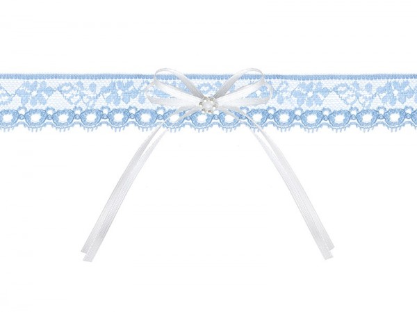 Romantic garter belt with lace and satin