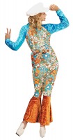 Vista previa: Disfraz de hippie FlowerPower para mujer