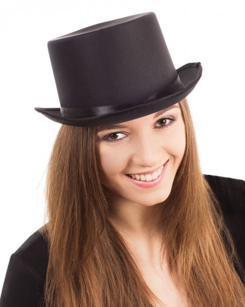 Sombrero de copa clásico negro